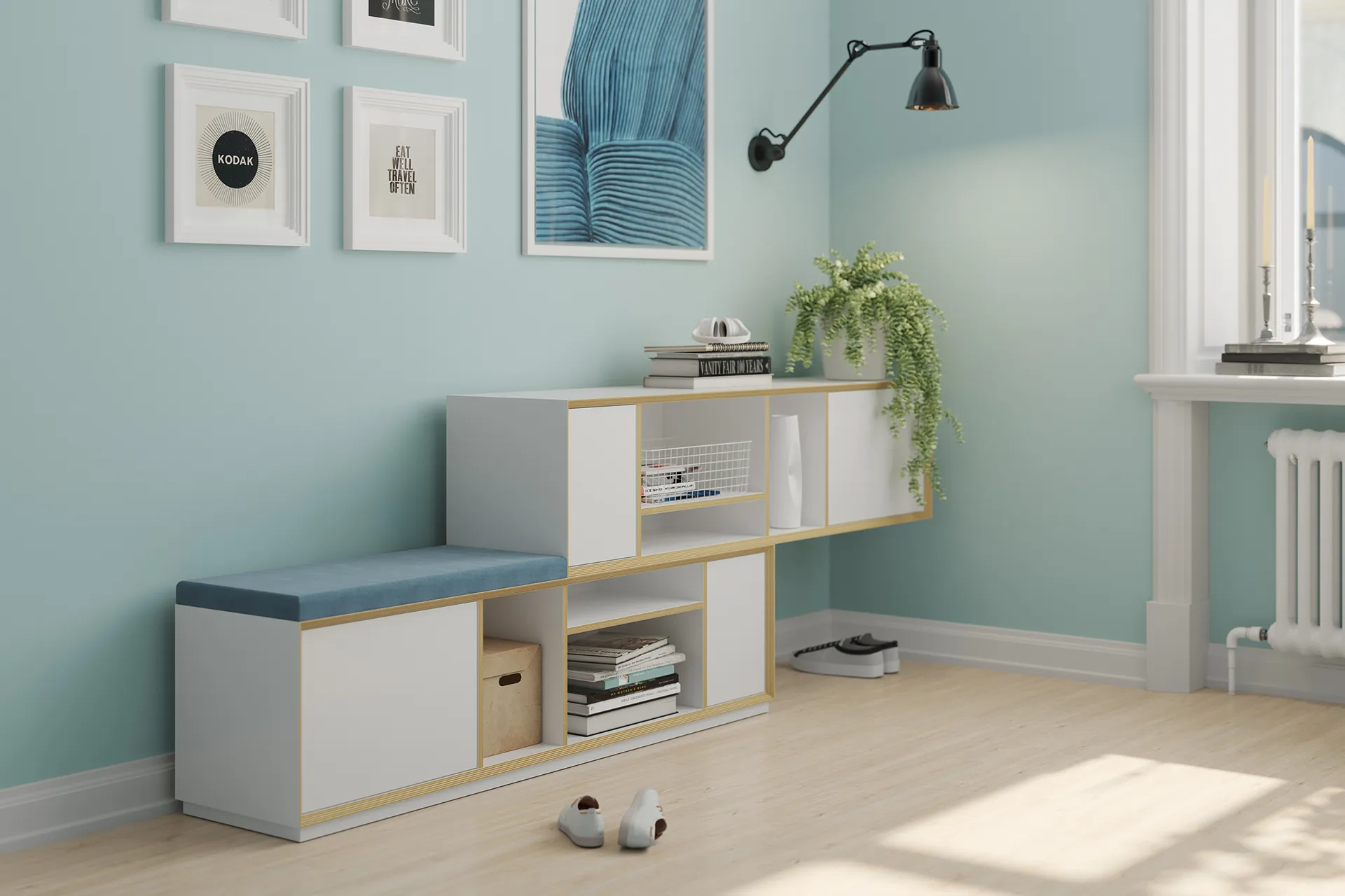 VERTIKO als Schuhbank